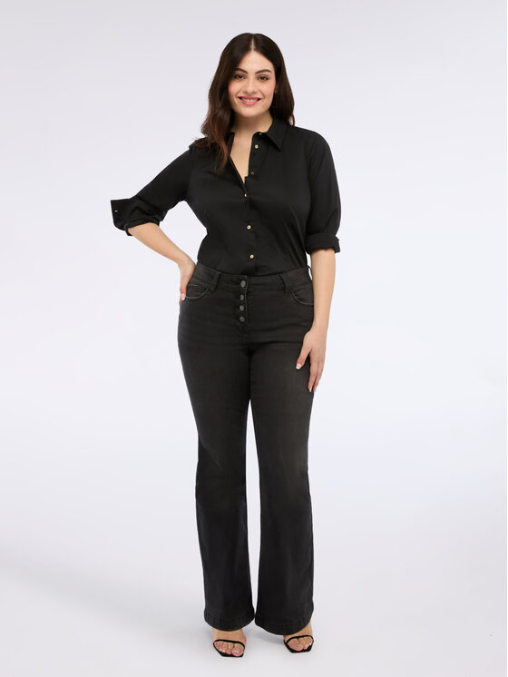 Fiorella Rubino Fiorella Rubino Camicia 5358T001357N033 Nero A-Line Fit