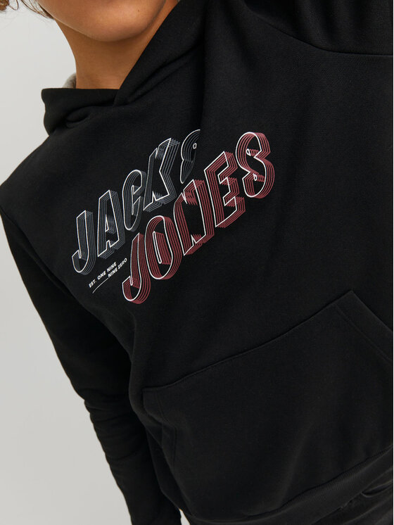 Jack&Jones Junior Jack&Jones Junior Μπλούζα Friday 12219582 Μαύρο Regular Fit