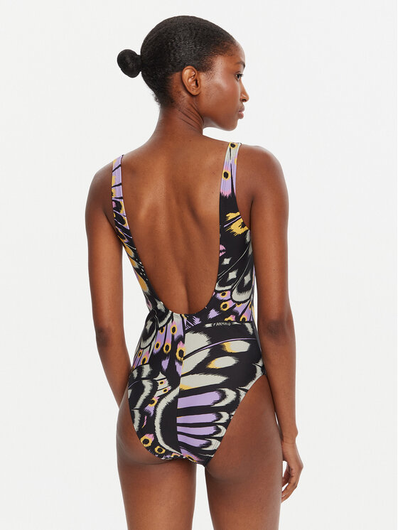 adidas adidas Bikiny FARM Graphic JM8193 Fialová Slim Fit
