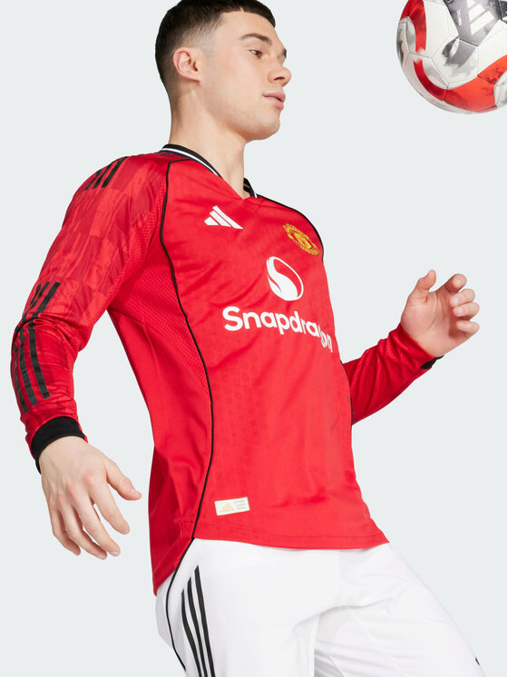 adidas adidas Koszulka techniczna Manchester United Czerwony Slim Fit