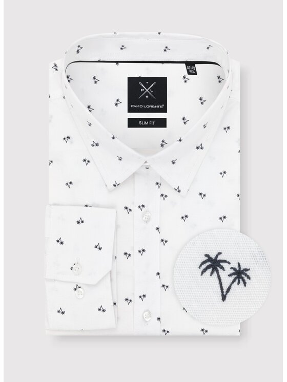 Pako Lorente Pako Lorente Koszula P24SN-1X-031 Biały Slim Fit
