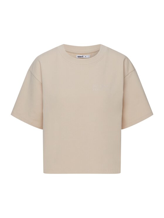 Esotiq Esotiq Bluzka 42568 Beżowy Regular Fit