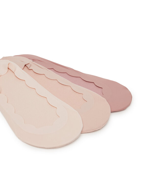 Nine West Nine West Kotníkové ponožky LA_NW_4WB_009_SS25 (3-PACK) BKACK/MIX Růžová