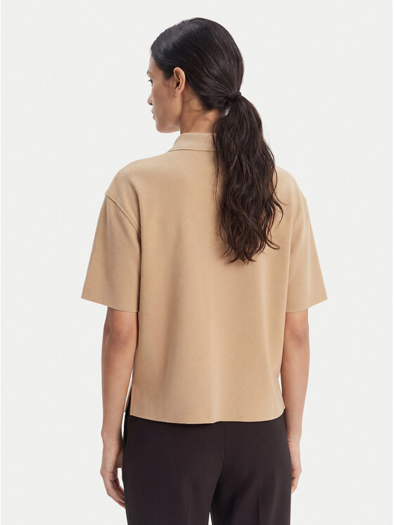 Calvin Klein Calvin Klein Polo LV044E241G Beżowy Relaxed Fit
