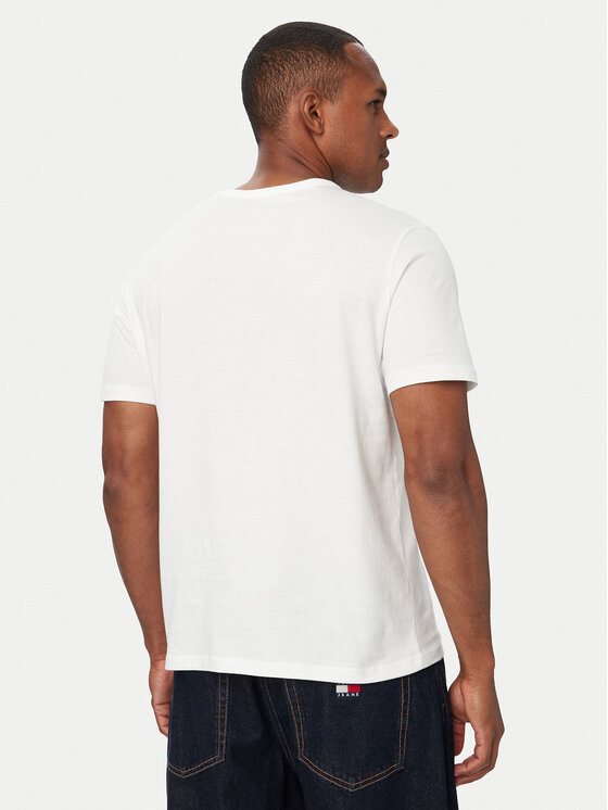 Tommy Hilfiger Tommy Hilfiger Σετ t-shirts 3P Ss Tee UM0UM03870 Κρεμ Regular Fit
