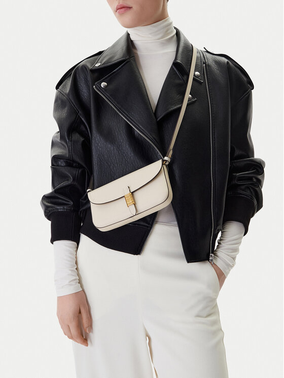 PINKO PINKO Handtasche Saddle Flat AI 25-26 PCPL 105349 A1ZX Écru