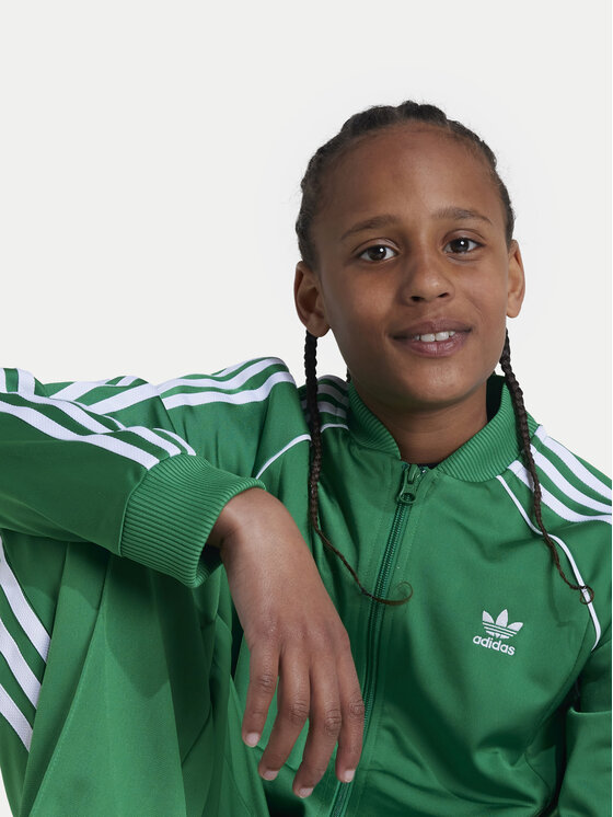 adidas adidas Džemperis ar kapuci adicolor SST IY7458 Zaļš Regular Fit