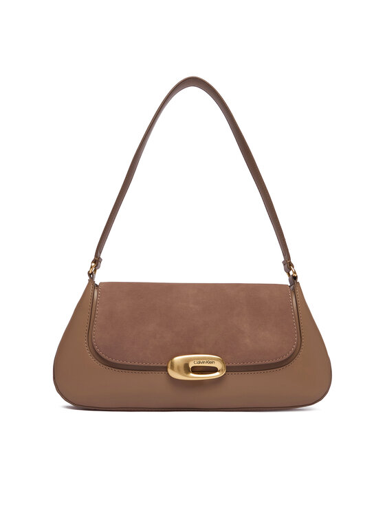 Calvin Klein Calvin Klein Τσάντα Hardware Brushed Shoulder Bag LV04F3337G Μπεζ