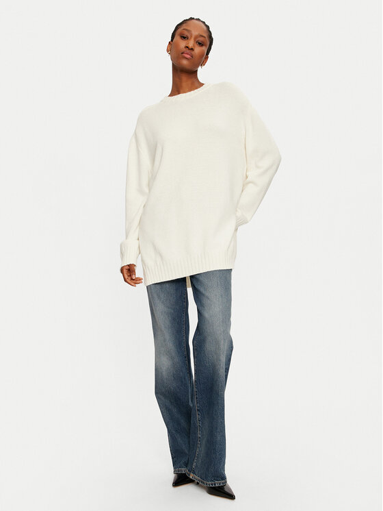 ViCOLO ViCOLO Sweter 77070S Écru Relaxed Fit