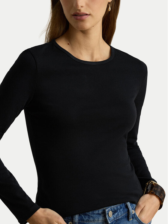 LAUREN RALPH LAUREN LAUREN RALPH LAUREN Блуза 200680399001 Черен Slim Fit