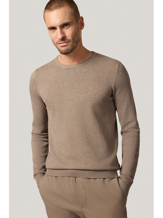 Próchnik Próchnik Sweter PM16 SW073225000065 Beżowy Regular Fit