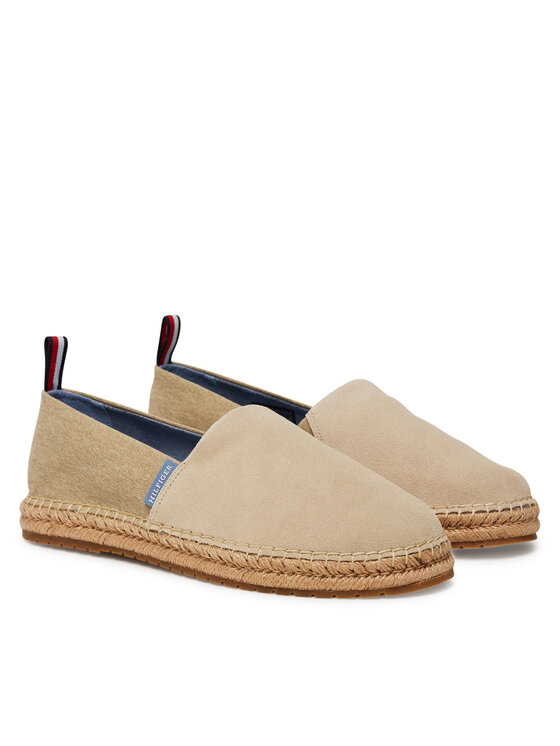 Tommy Hilfiger Tommy Hilfiger Espadrilles Hilfiger Flex Mix Espadrille FM0FM05497 Bézs