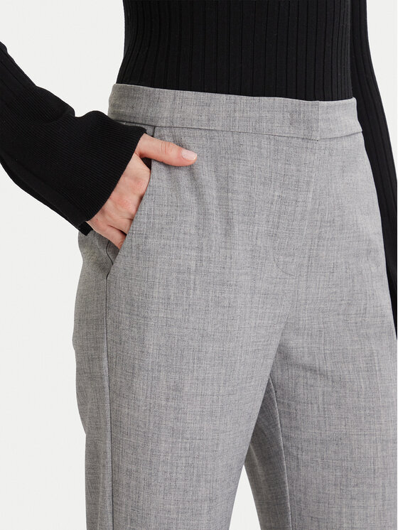 Maryley Maryley Текстилни панталони MARYLEY-25IB587 Сив Regular Fit