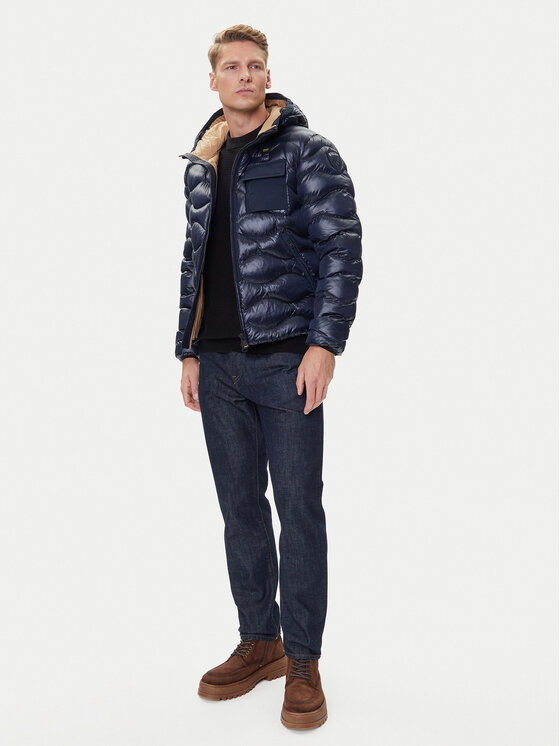 Blauer Blauer Kurtka przejściowa 25WBLUC02080 Granatowy Regular Fit