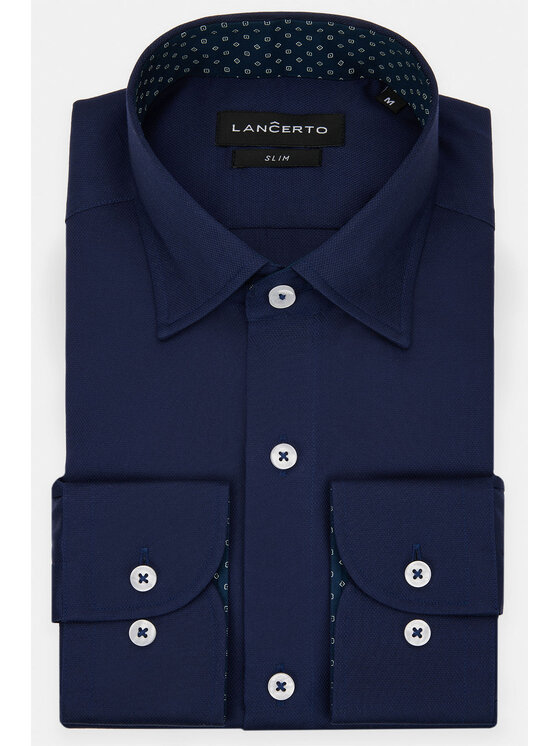 Lancerto Lancerto Koszula Janet KO073123000038 Granatowy Slim Fit