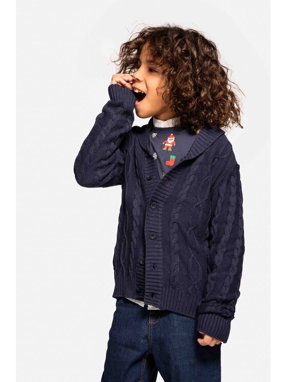 Coccodrillo Coccodrillo Sweter ZC3172204BSB-015 Granatowy Regular Fit