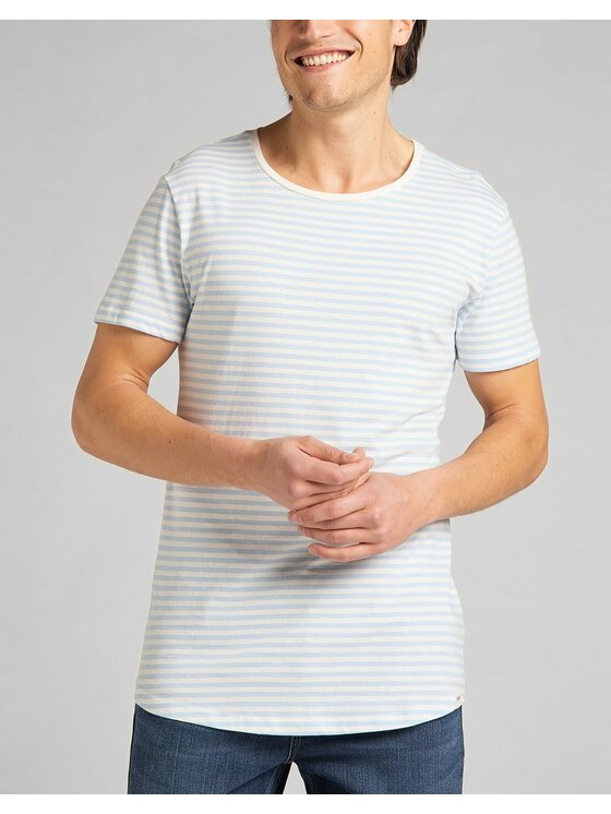 Lee Lee T-shirt SHAPED TEE Blu Regular Fit
