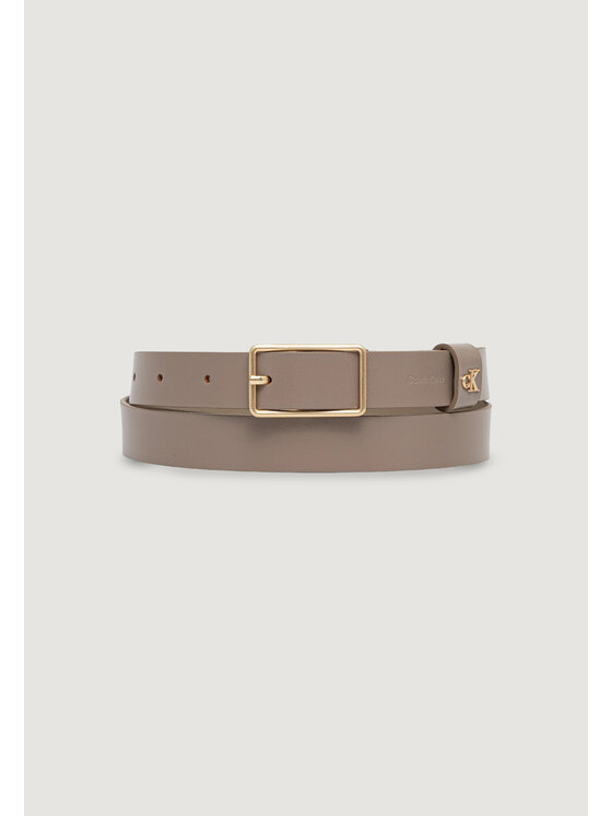 Calvin Klein Calvin Klein Cintura da donna SQUARE BUCKLE CK LOOP 25MM Beige