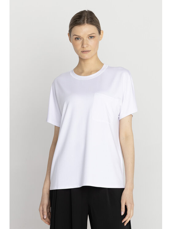 Deni Cler Milano Deni Cler Milano T-Shirt T-DC-T208-F2-10-10-1 Biały Regular Fit