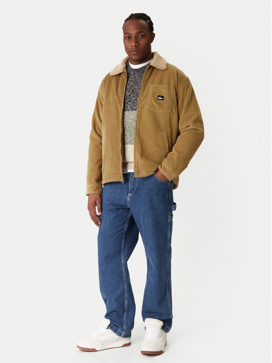 Quiksilver Quiksilver Демісезонна куртка Dna Sherpa Harrington EQYJK04201 Бежевий Regular Fit