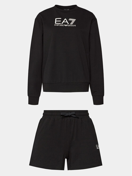 EA7 Emporio Armani EA7 Emporio Armani Tepláková souprava 3DTV55 TJTXZ 1200 Černá Regular Fit