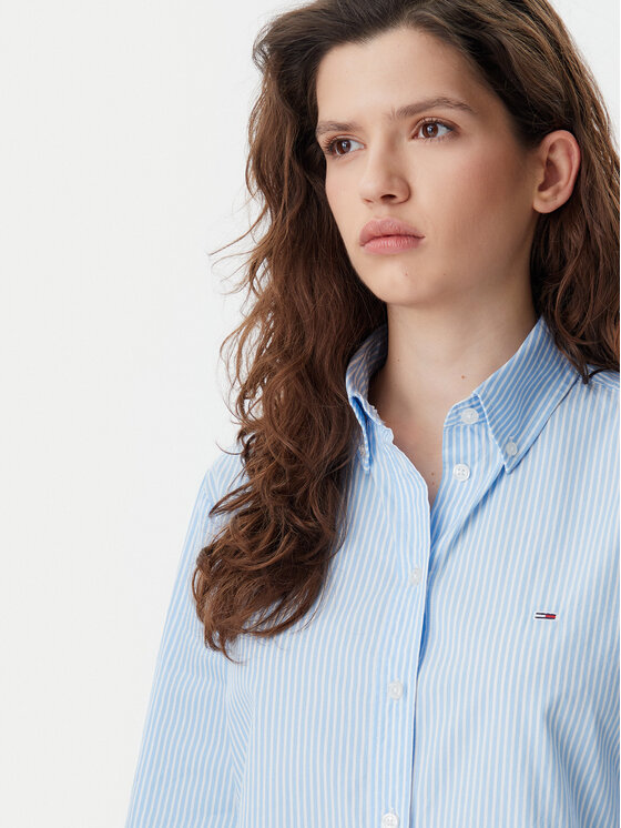 Tommy Jeans Tommy Jeans Cămașă DW0DW20290 Albastru celest Regular Fit