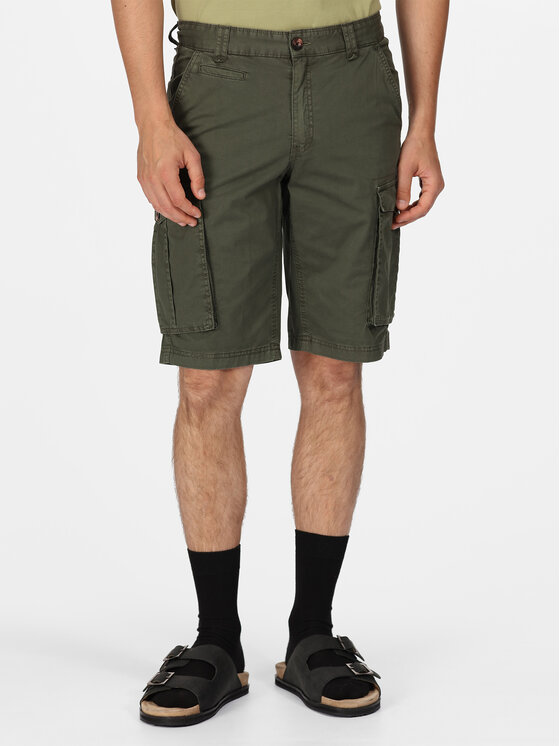 Regatta Kratke Hlače Iz Tkanine Shorebay Short RMJ221 Khaki Regular Fit