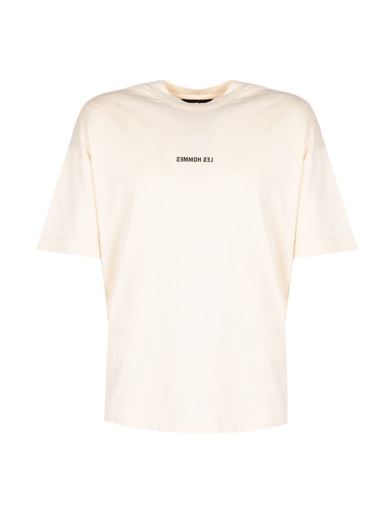 Les Hommes Les Hommes T-shirt LBT1015700P Beige Oversize