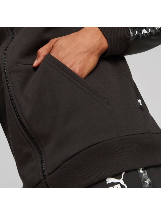 Puma Puma Bluza ESS Tape Camo Full Zip Czarny Regular Fit