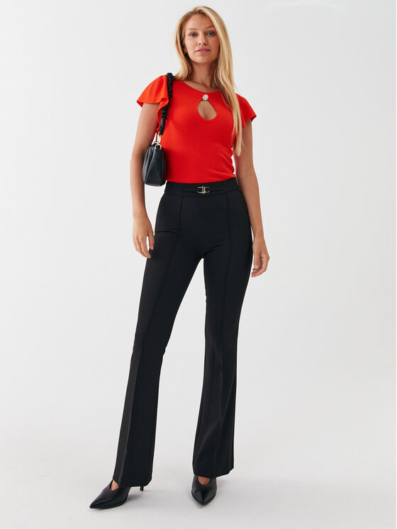 Liu Jo Liu Jo Riidest püksid CF3144 T2527 Must Slim Fit