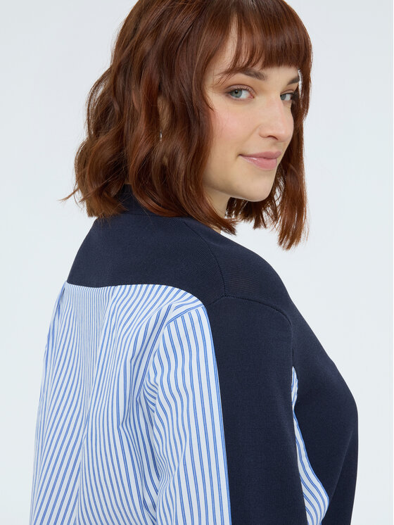 Fiorella Rubino Fiorella Rubino Sweter M189L008465N034 Niebieski Boxy Fit