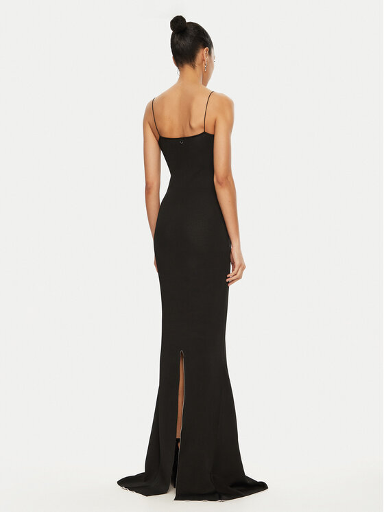 JACQUEMUS JACQUEMUS Úpletové šaty 24E241KN449 Černá Regular Fit