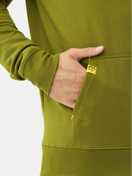 Viking Viking Pulóver Bamboo Panaka Hoodie Man 730/25/3888 Zöld Regular Fit