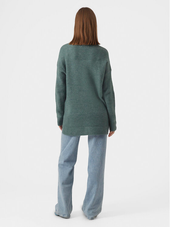 Vero Moda Vero Moda Sweter 10269229 Zielony Regular Fit