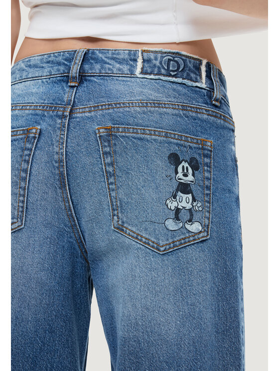 Desigual Desigual Jeansy DENIM_MICKEYM Niebieski Casual Fit