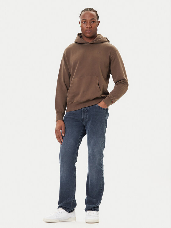 Levi's® Levi's® Mikina Authentic A8435-0033 Hnědá Relaxed Fit