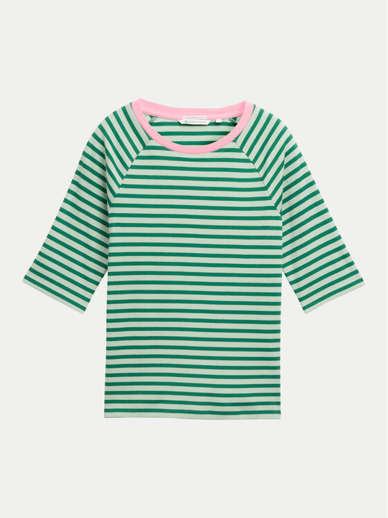 Tom Tailor Denim Tom Tailor Denim T-särk 1045410 Roheline Regular Fit