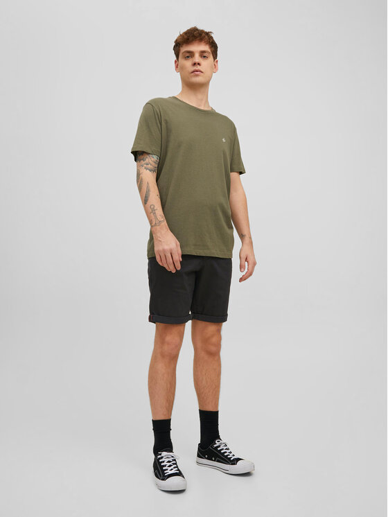 Jack & Jones Jack & Jones Pantaloncini di tessuto Bowie 12165604 Nero Regular Fit