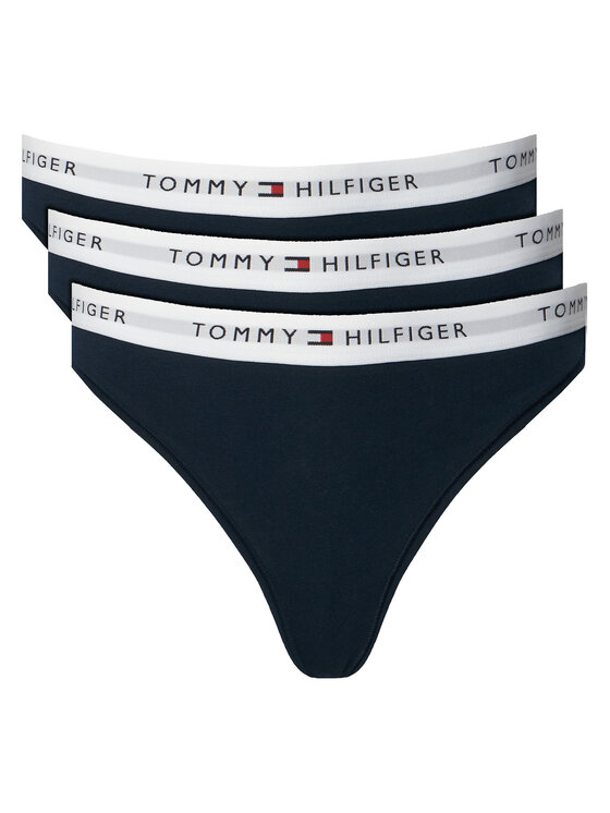 Tommy Hilfiger Tommy Hilfiger Set di perizomi UW0UW05530 Blu scuro