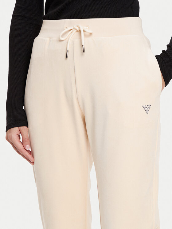 Guess Guess Teplákové kalhoty V3BB27 KBXI2 Béžová Regular Fit