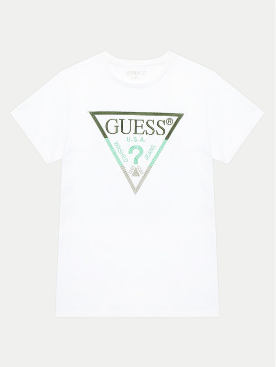 Guess T-krekls L4YI06 K8HM4 Balts Regular Fit