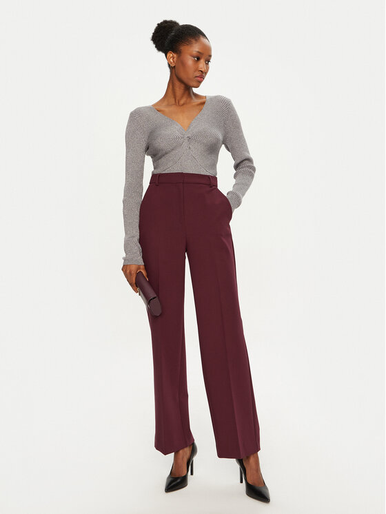 Artigli Artigli Sweter ACMA000110 Szary Slim Fit