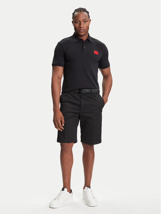 HUGO HUGO Szorty materiałowe Darik241 50505857 Czarny Regular Fit