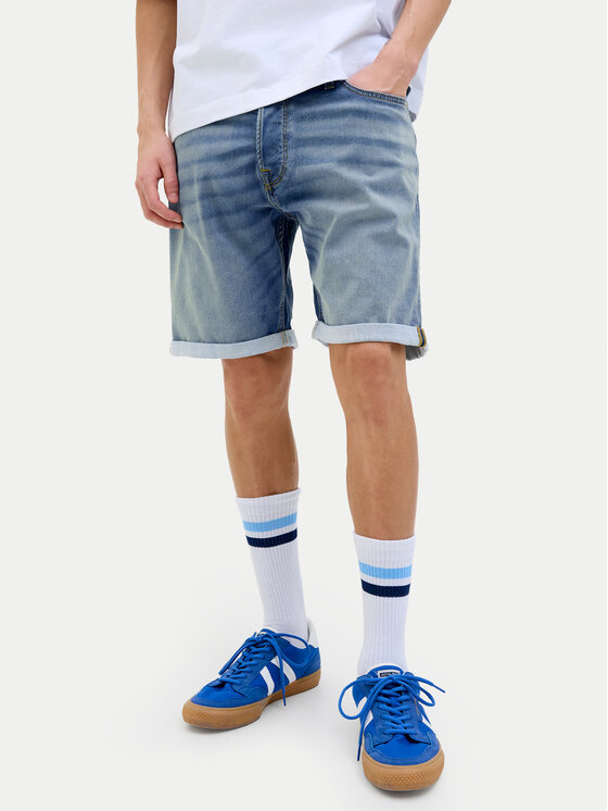 Jack & Jones Jack & Jones Džínsové šortky Rick 12269603 Modrá Regular Fit