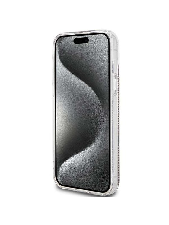 Guess Guess Etui na telefon Apple iPhone 15 Plus Brązowy