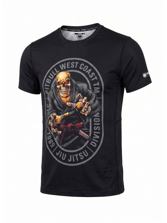 PITBULL PITBULL Koszulka techniczna JIU JITSU Czarny Regular Fit