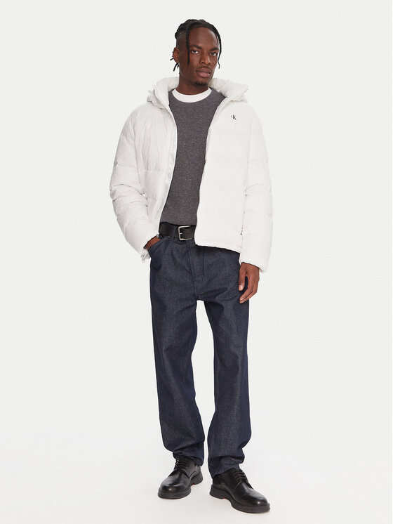 Calvin Klein Jeans Calvin Klein Jeans Пухено яке LV04RC518G Бял Regular Fit