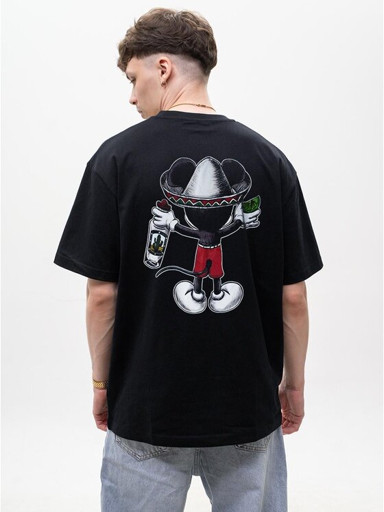 MyStars MyStars T-Shirt 128968 Czarny Oversize