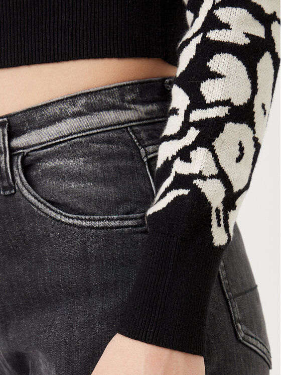 ONLY ONLY Πουλόβερ Lima 15339828 Μαύρο Cropped Fit