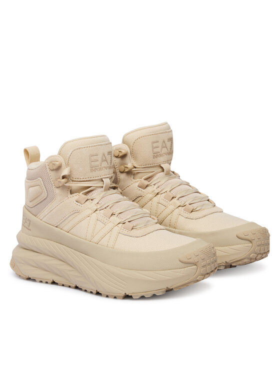 EA7 Emporio Armani EA7 Emporio Armani Sneakersy Stivale 7X000299 AF18450 MZ244 Béžová